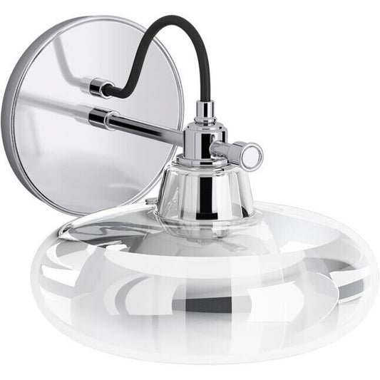 KOHLER Lighting - Modern Farm Lacemaker 8" Water Globe (23669-SC01-CPL) - Polished Chrome