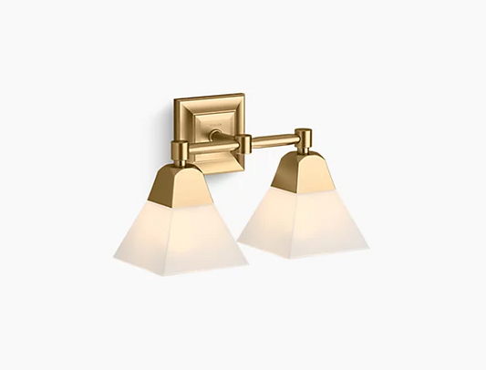 KOHLER Lighting - Memoirs 15"W Two-Light Vanity Light (23687-BA02)