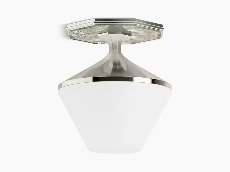 KOHLER Lighting - Celano 2 Light Flush Mount Ceiling Light (32496-FM02-SNL)
