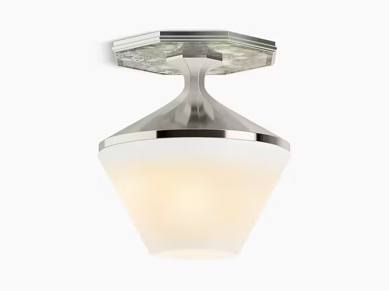 KOHLER Lighting - Celano 2 Light Flush Mount Ceiling Light (32496-FM02-SNL)