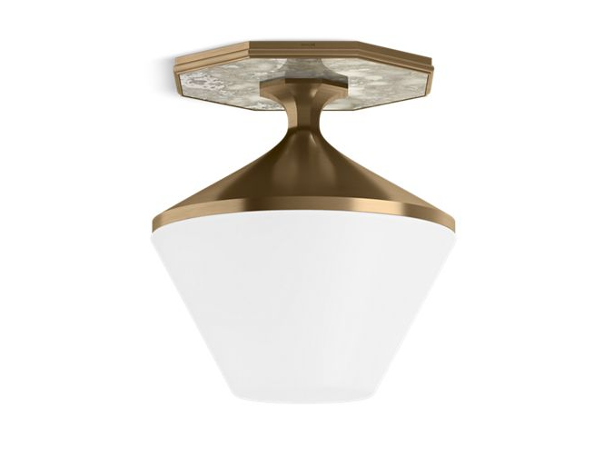 KOHLER Lighting - Celano 2 Light Flush Mount Ceiling Light (32496-FM02-SNL)