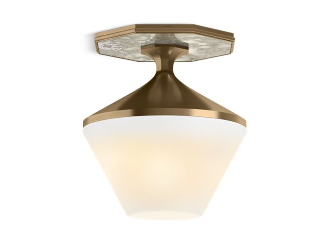 KOHLER Lighting - Celano 2 Light Flush Mount Ceiling Light (32496-FM02-SNL)